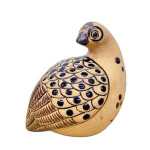 Vintage Mexico Tonala Netzi Mexican Folk Art Primitive Pottery Quail Bird